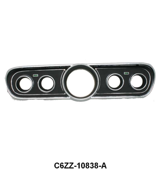 INSTRUMENT BEZEL - 66 MUSTANG BLACK