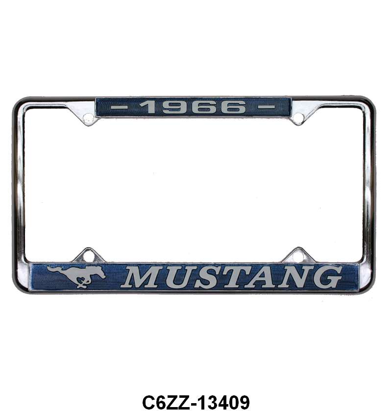 MUSTANG LICENSE PLATE FRAME - 66 MUSTANG