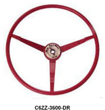 STEERING WHEEL - 66 MUSTANG DARK RED