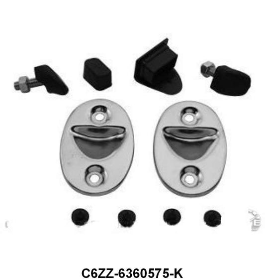 FASTBACK REAR SEAT HARDWARE - LATE 65-66 MUSTANG