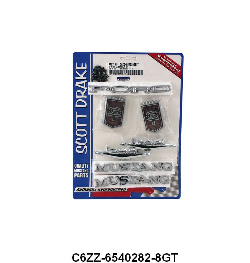 MUSTANG EMBLEM KIT - 66 MUSTANG GT