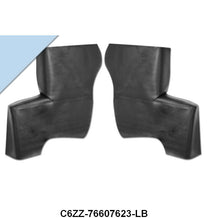 QUARTER PANEL UPHOLSTERY - 65-68 MUSTANG CONV LIGHT BLUE