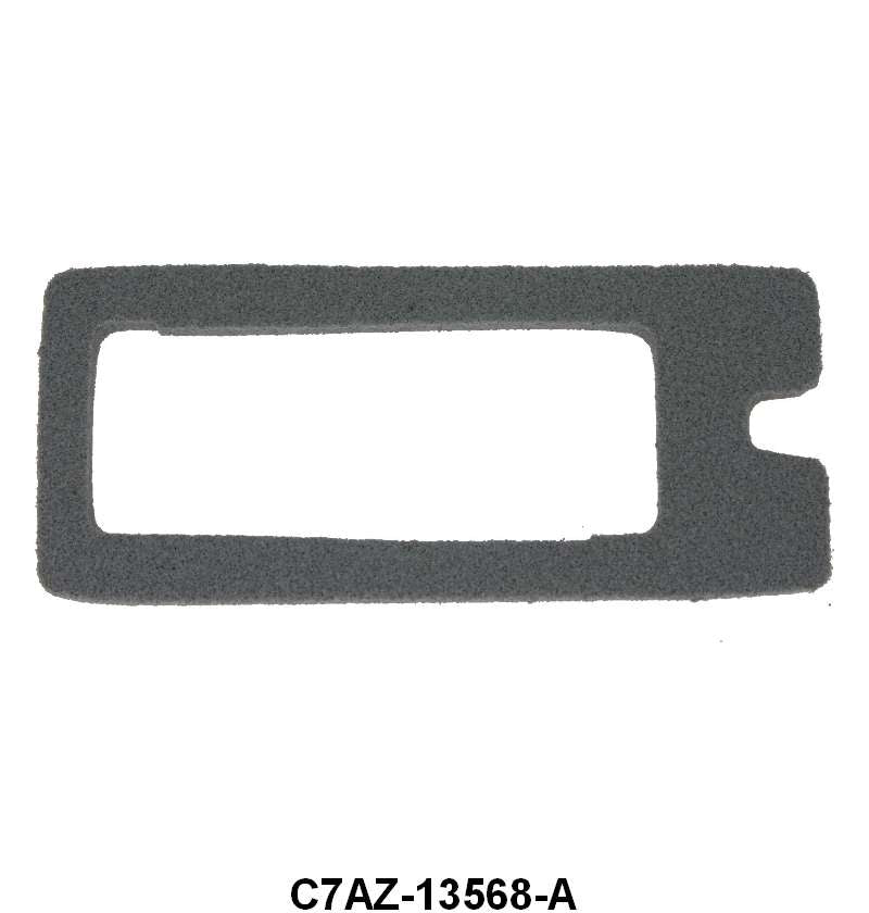 LICENSE PLATE LIGHT LENS GASKET - 64-72 GLX 64-70 FLCN 65-69 FRL 65-70 MUST