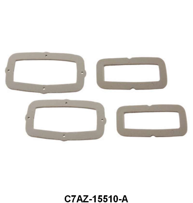 BACKUP LIGHT LENS GASKET - 67 GLX SET OF 4