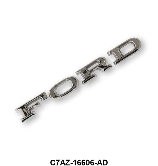 "F.O.R.D." HOOD LETTERS - 67-68 GLX, 67 MUSTANG, 72-73 RANCHERO/TORINO