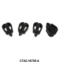 HOOD SIDE BUMPERS ON FENDERS - 67-72 GALAXIE, 70-71 TORION/RANCHERO