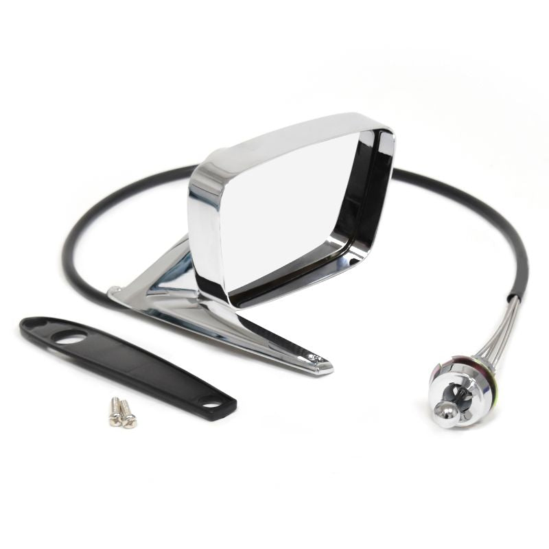 ECONOMY REMOTE CONTROL MIRROR - 67 MUSTANG LH 18" CABLE