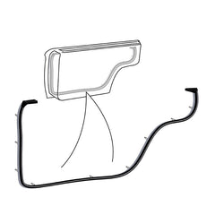 REAR DOOR SEALS - 67 GALAXIE 4DR HARDTOP #57