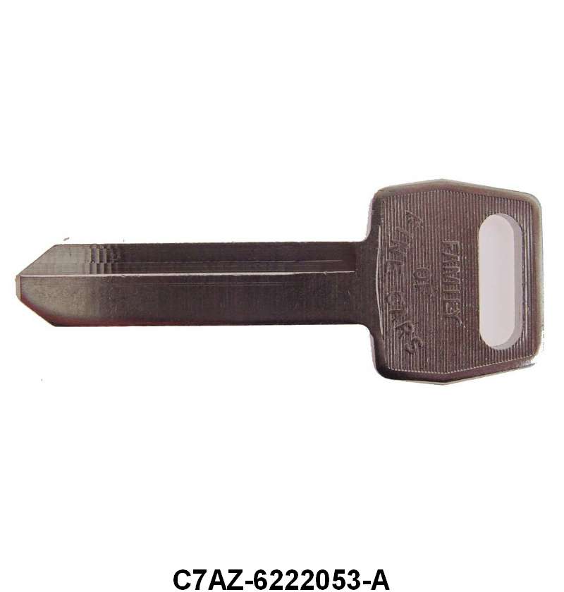 DOOR & IGNITION KEY BLANK - 65-72 GLX 67-70 MUST, 66-70 FLC/FRL, 67-77 F-100/350