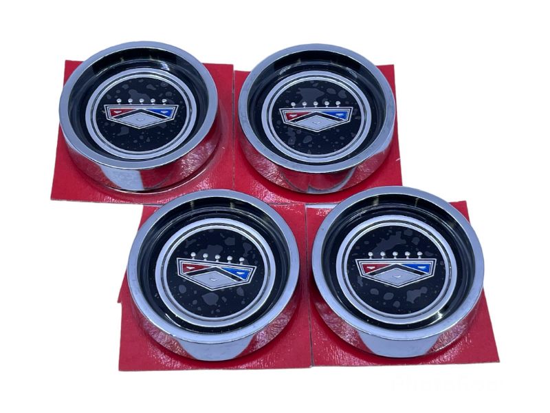 STYLE STEEL WHEEL CENTER EMBLEM - 65-67 FLCN/FRLN BLACK