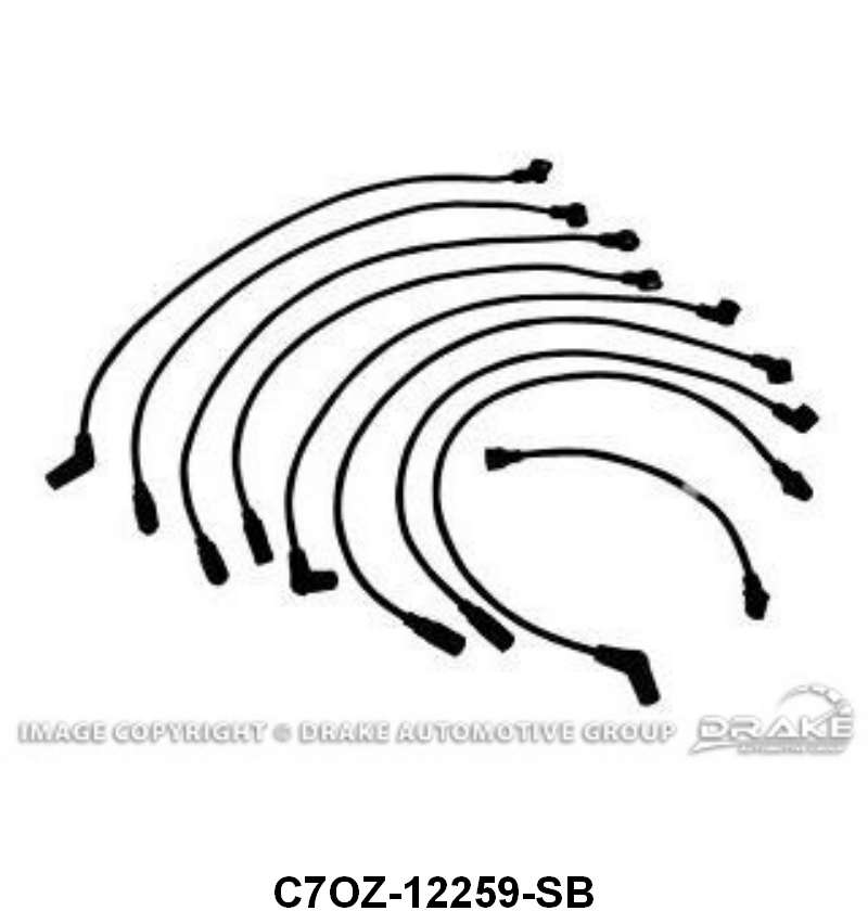 SPARK PLUG WIRE SET - 67 PASS 289 W/O SMOG W/SCRIPT
