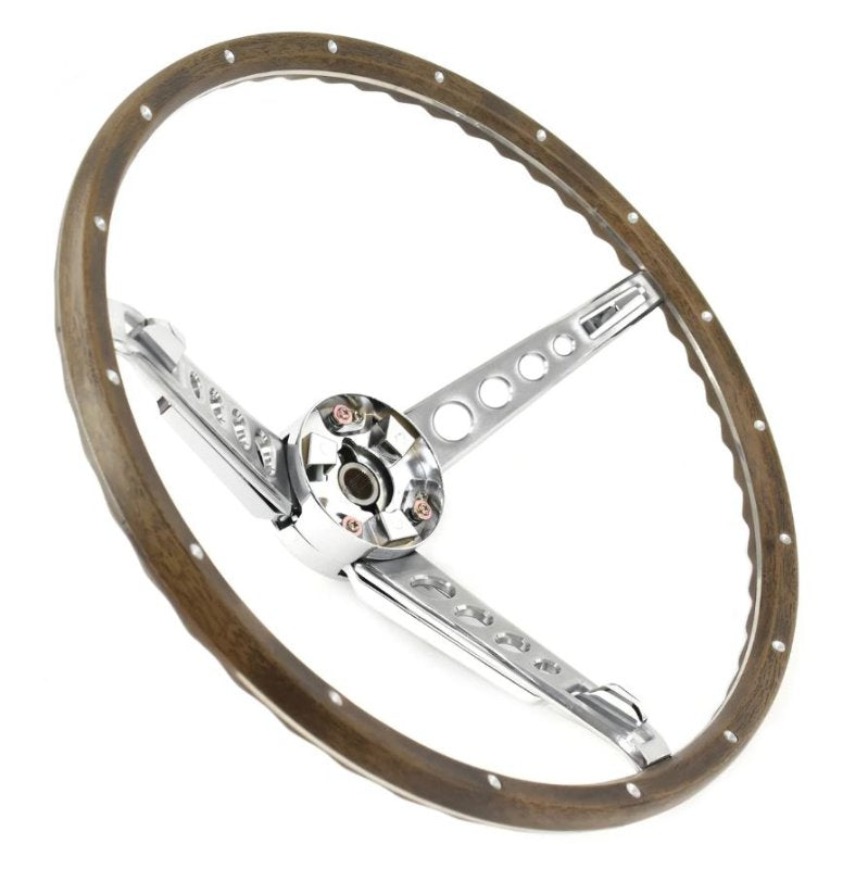 WOODGRAIN STEERNG WHEEL ASSEMBLY WITHOUT HORN BUTTON 67 FAIRLANE/MUSTANG