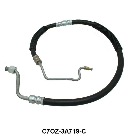 POWER STEER PRESSURE HOSE - 67 MUST/FLCN/FRLN 289 W/1/4" FITTING AT VALVE