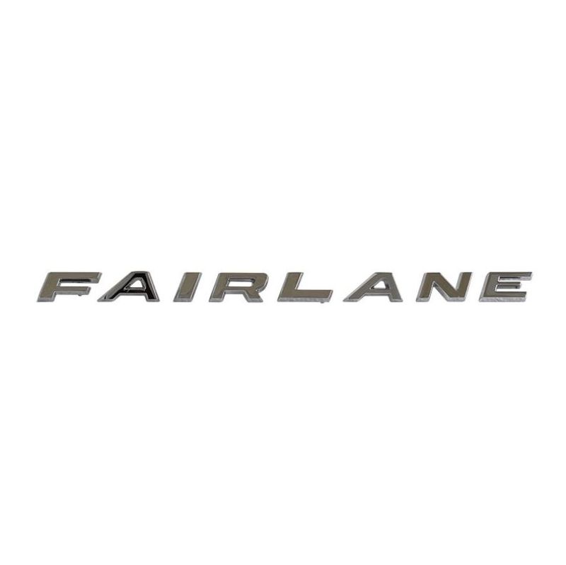 QUARTER PANEL EMBLEMS - 67 FAIRLANE GT "F-A-I-R-L-A-N-E", 1 large & 1 small stud