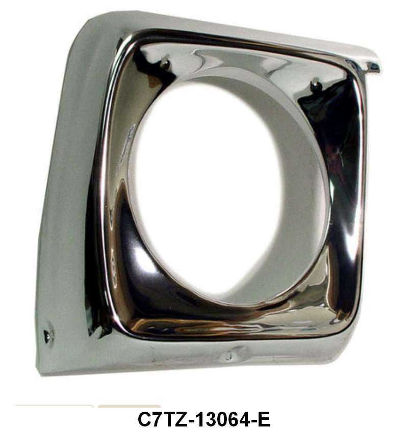 HEADLIGHT DOOR/BEZEL - 67-69 F-100/F-350, RH, FORD TOOLING, NO PAINT