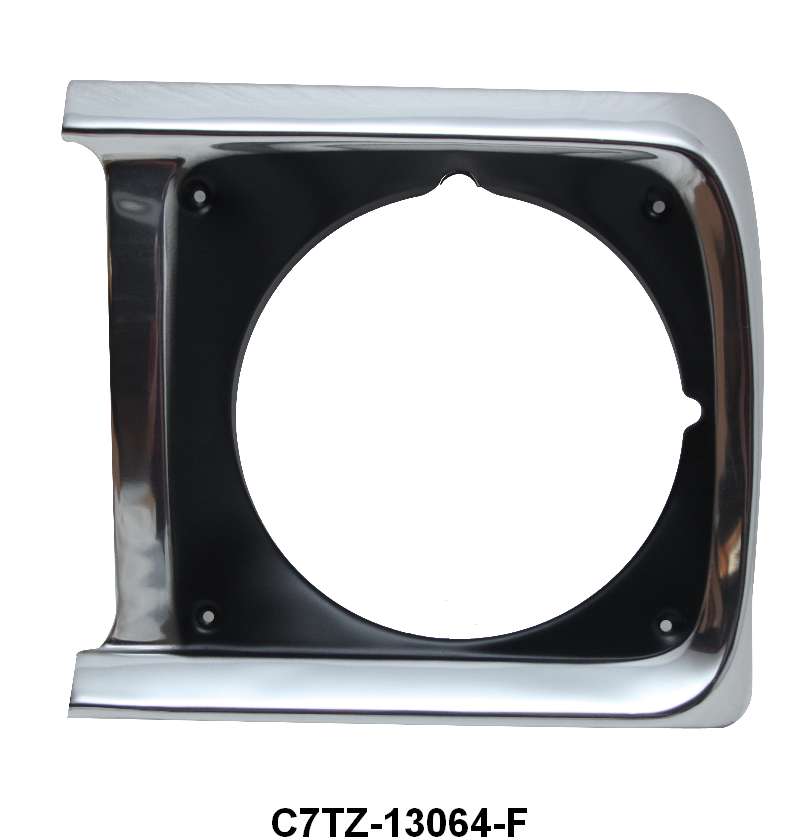 HEADLIGHT DOOR/BEZEL - 67-69 F-100/F-350, LH, FORD TOOLING, NO PAINT