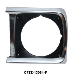 HEADLIGHT DOOR/BEZEL - 67-69 F-100/F-350, LH, FORD TOOLING, NO PAINT