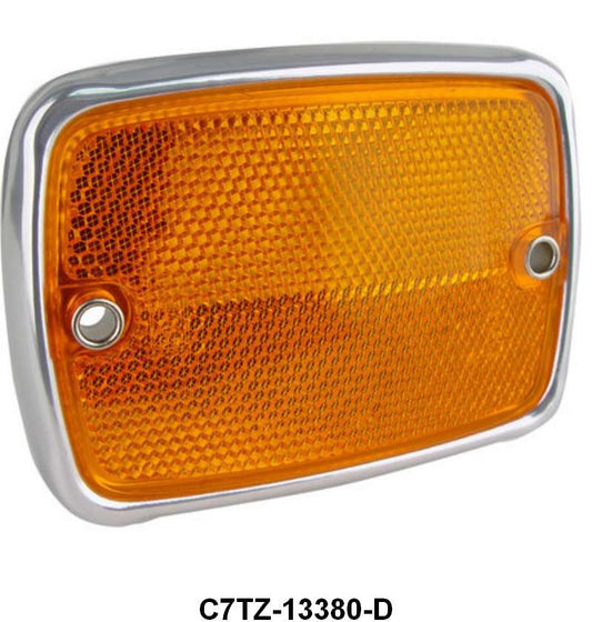 FRONT FENDER REFLECTOR WITH FORD SCRIPT - 67 BRONCO