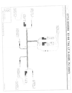 TAIL LIGHT CROSSOVER HARNESS - 67-68 F-100/F-350