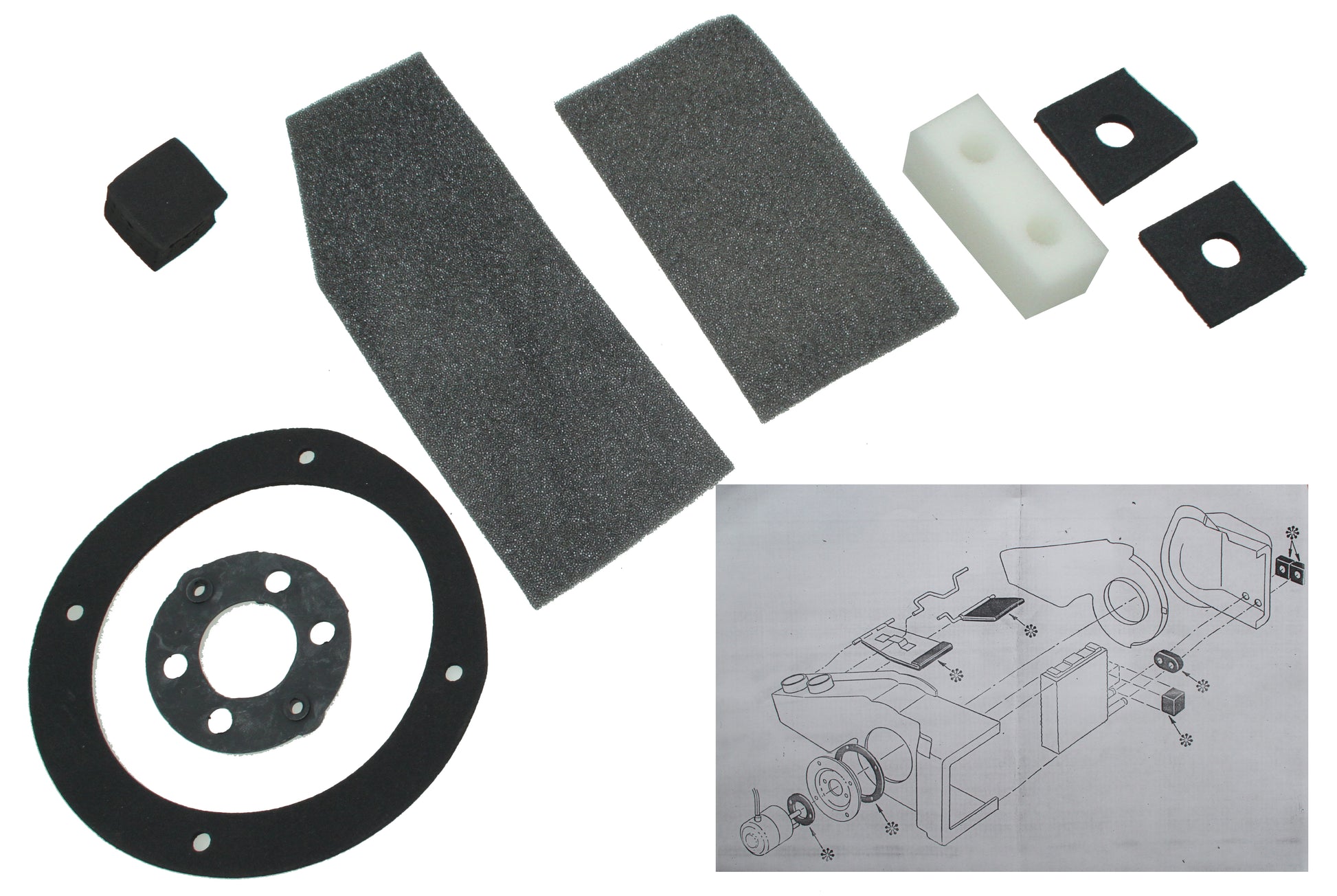 HEATER SEAL KIT - 67-72 F-100/F-350 WITH FRESH AIR HEATER