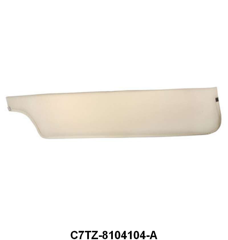 PADDED SUN VISOR - 67-69 F-100/F-350, WHITE