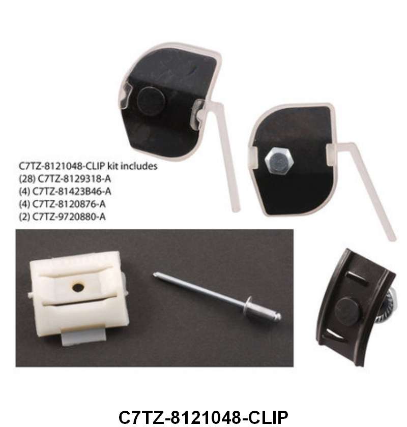 UPPER BODY SIDE MOLDING CLIP KIT - 67 F100-250 1-1/2"