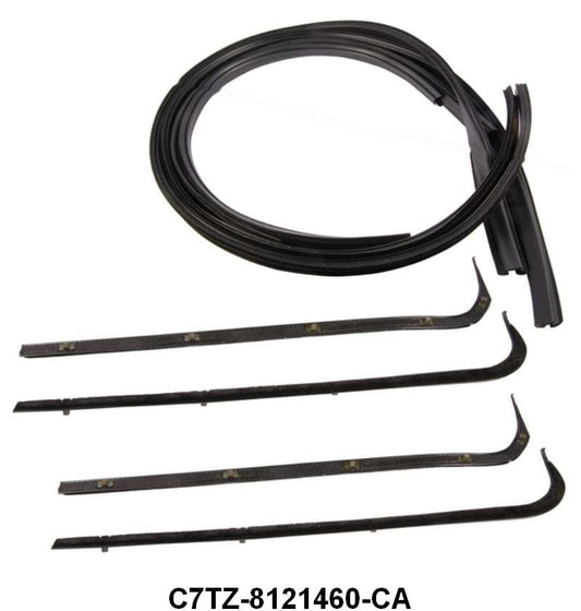 DOOR WINDOW CHANNEL KIT - 67-EARLY 71 F-100/F-350 W/BLACK BEAD