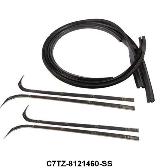 DOOR WINDOW CHANNEL KIT - 67-EARLY 71 F-100/F-350 W/STAINLESS BEAD