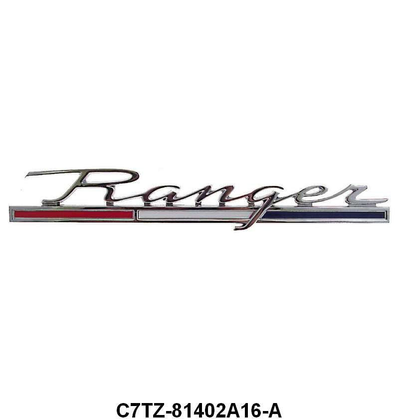 BED SIDE EMBLEM - 67-69 PICKUP - RANGER