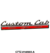 "CUSTOM CAB" REAR CAB CORNER EMBLEMS - 67 PICKUP