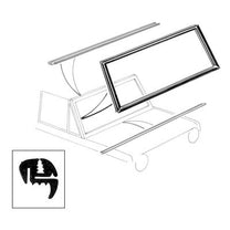 WINDSHIELD SEAL - 66-77 BRONCO WITH GROOVE FOR CHROME TRIM