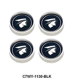 STYLE STEEL WHEEL CENTER EMBLEM - 66-69 MERCURY BLACK