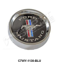 STYLE STEEL WHEEL CENTER EMBLEM - 66-69 MERCURY BLUE