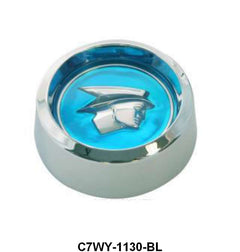 MAGNUM 500 WHEEL CENTER CAP - SET OF 4, BLUE BACKGROUND