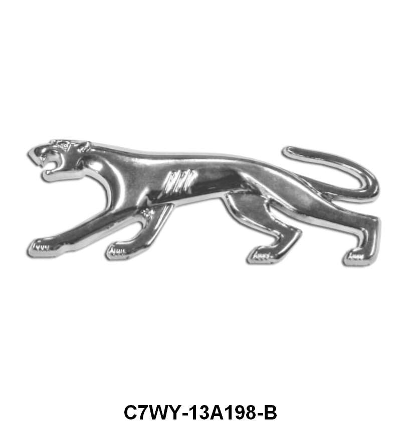 HEADLIGHT COVER EMBLEM - 67-69 COUGAR RH