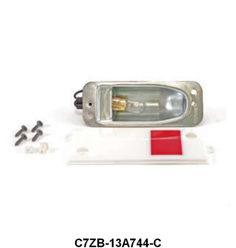 DOOR COURTESY LIGHT ASSEMBLY - 66 GALAXIE, 67-68 MUSTANG, USE OLD BEZEL