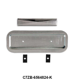 SEAT EMBLEM/BUTTON - 67 MUSTANG DLX WITH BACKING PLATE, 4 REQUIRED
