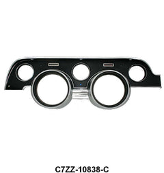INSTRUMENT BEZEL - 67 MUSTANG BLACK