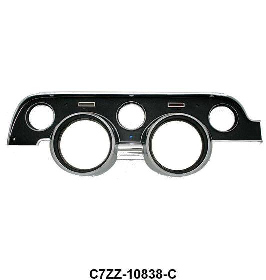 INSTRUMENT BEZEL - 67 MUSTANG BLACK
