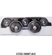INSTRUMENT BEZEL LENS SET - 67-68 MUSTANG WITHOUT IN DASH TACH