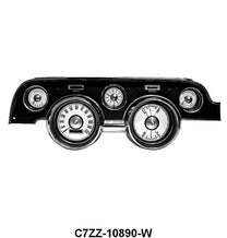 GAUGE FACE APPLIQUES - 67-68 MUSTANG W/O TACH WHITE GAUGE FACES