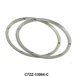 HEADLIGHT DOOR/BEZELS - 67-68 MUSTANG RH & LH "CHROME"