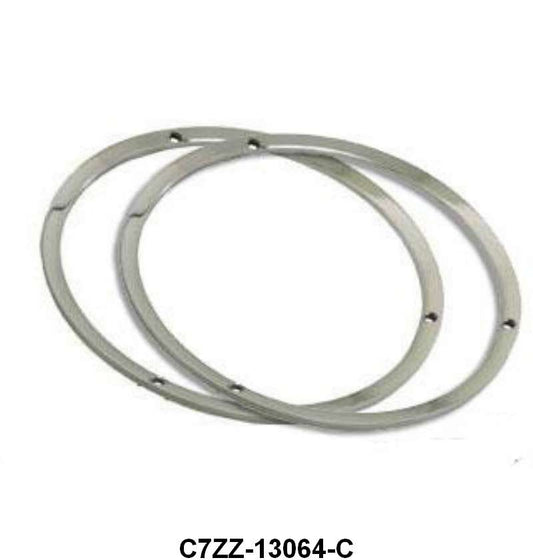 HEADLIGHT DOOR/BEZELS - 67-68 MUSTANG RH & LH "CHROME"