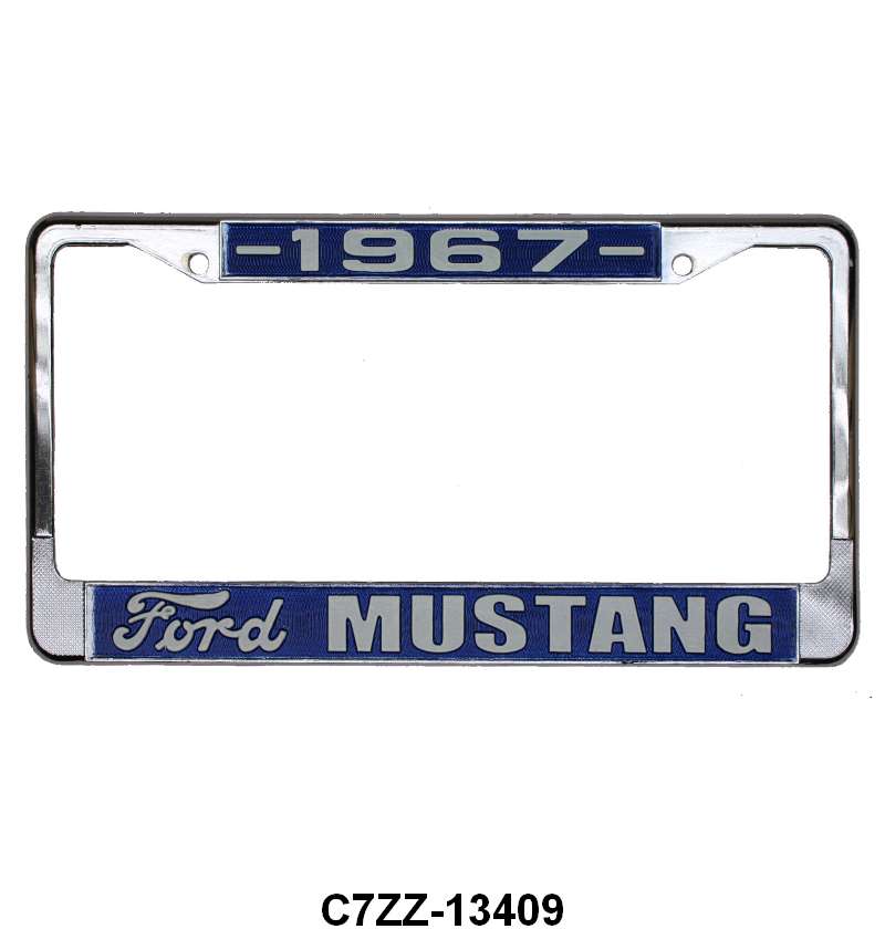 MUSTANG LICENSE PLATE FRAME - 67 MUSTANG