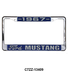 MUSTANG LICENSE PLATE FRAME - 67 MUSTANG
