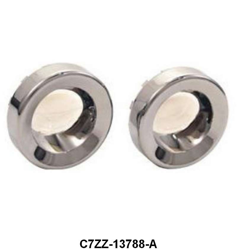 OVERHEAD CONSOLE MAP LIGHT BEZELS - 67-68 MUSTANG