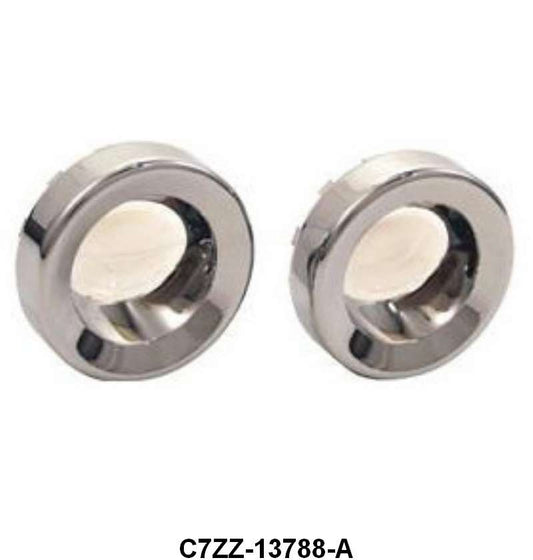 OVERHEAD CONSOLE MAP LIGHT BEZELS - 67-68 MUSTANG