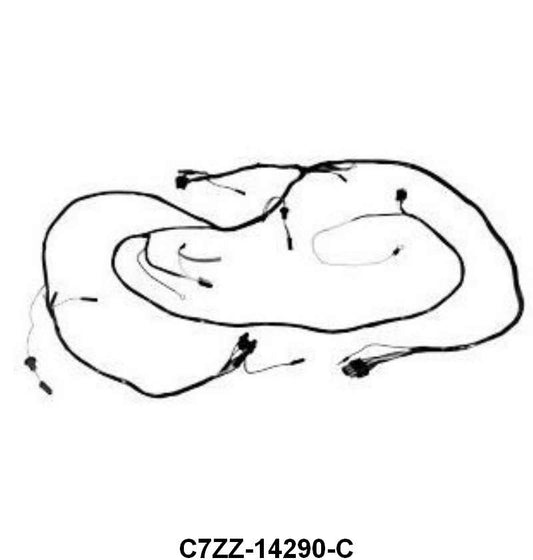 FIREWALL TO HEADLIGHT HARNESS - 67 MUST NON-GT WITH TACH