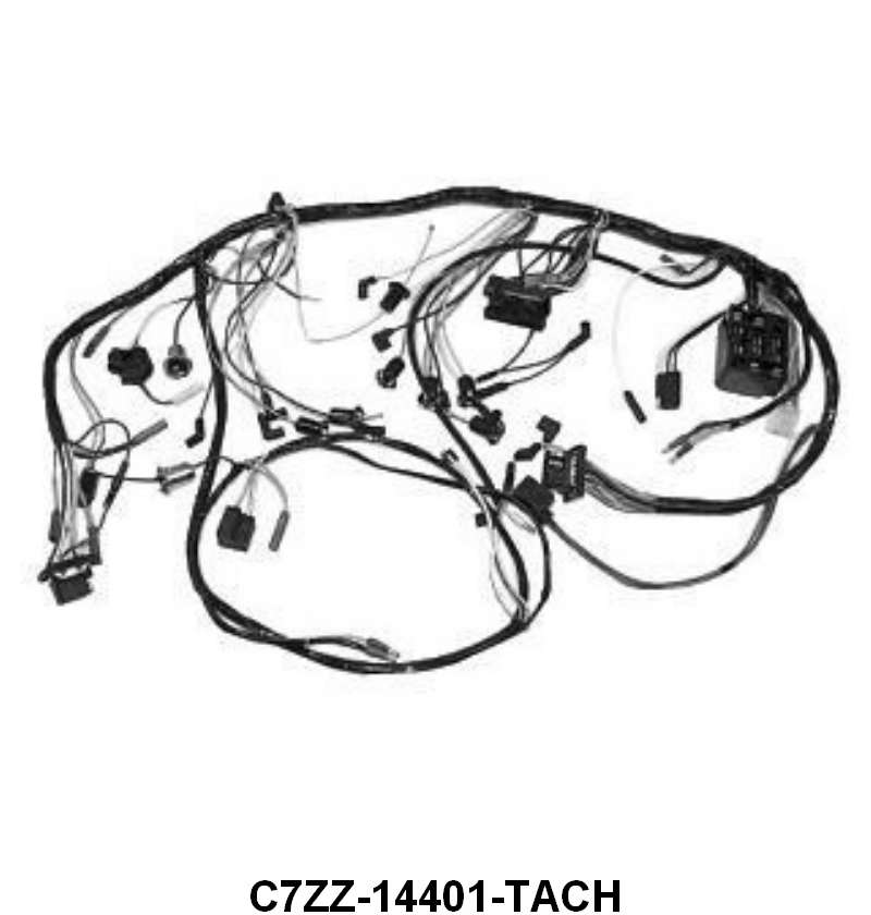 INSTRUMENT CLUSTER HARNESS - 67 MUSTANG W/TACH