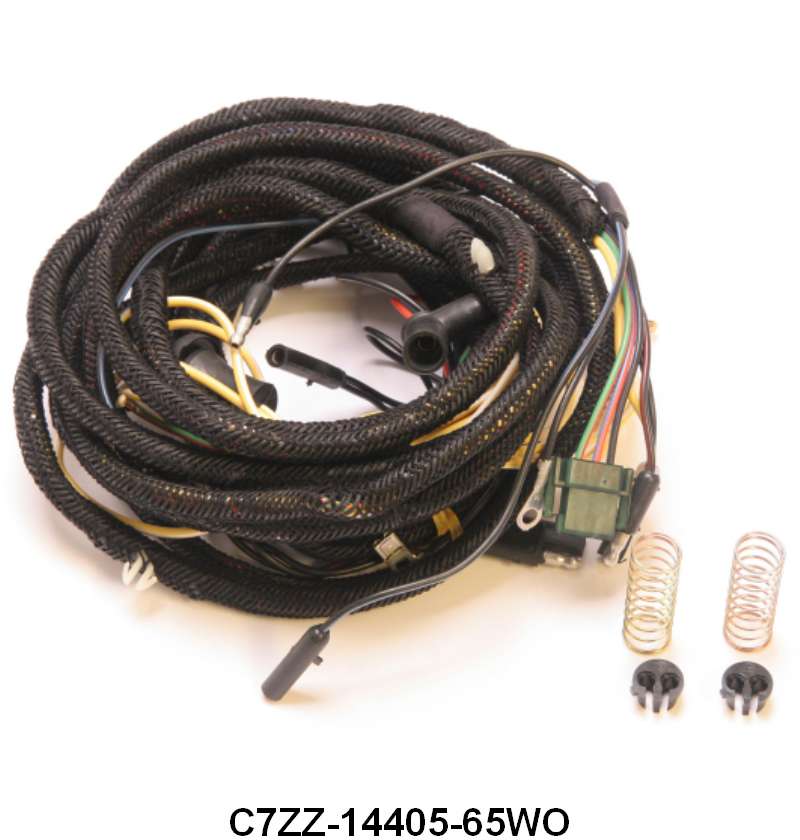 TAIL LIGHT WIRING HARNESS - 67 MUSTANG COUPE, FASTBACK WITHOUT LOW FUEL